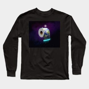 Toilet Roll Paper Earth Long Sleeve T-Shirt